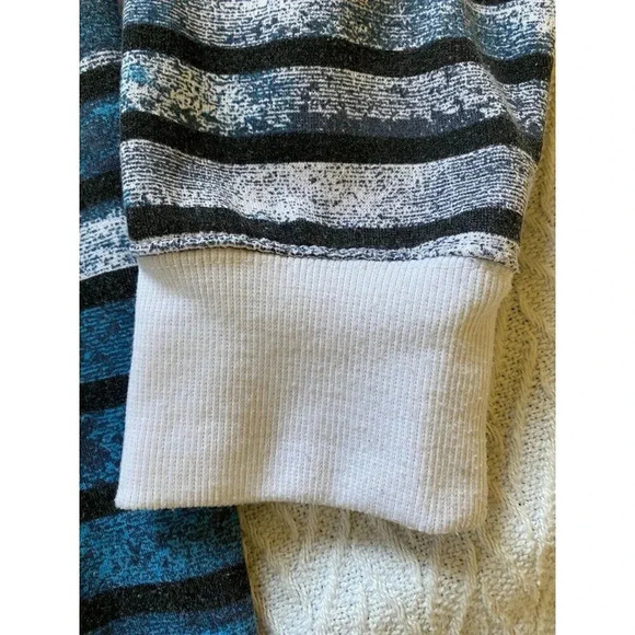 NBA Men's Hoodie Sweatshirt Basketball XL/TG Hooded Zip Up Logo Turquoise White - Picture 8 of 12